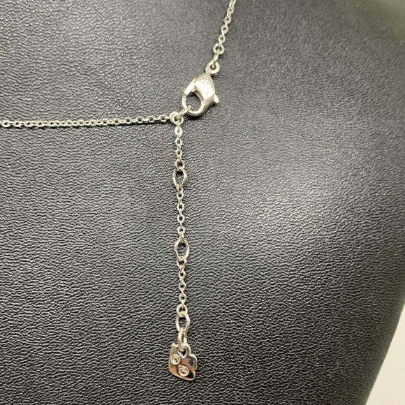 Swarovski Snake Heart Shaped 525 Silver Bling Necklace - Picture 4 of 5